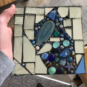 mosaic on mirror